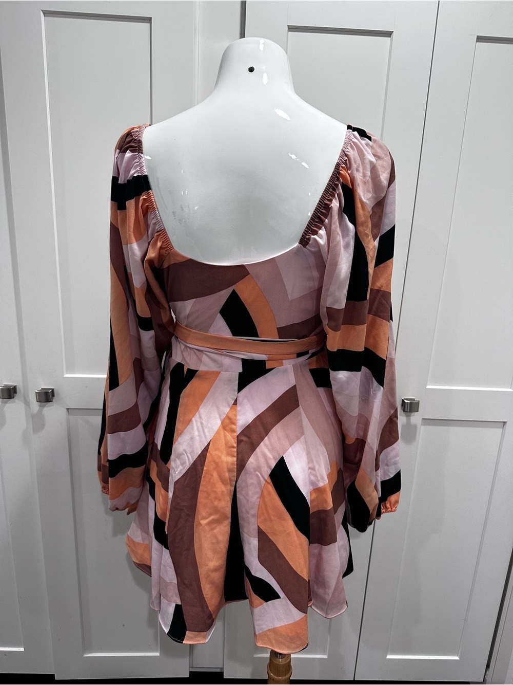 Anthropologie Geo Wrap Mini Dress - Picture 8 of 9